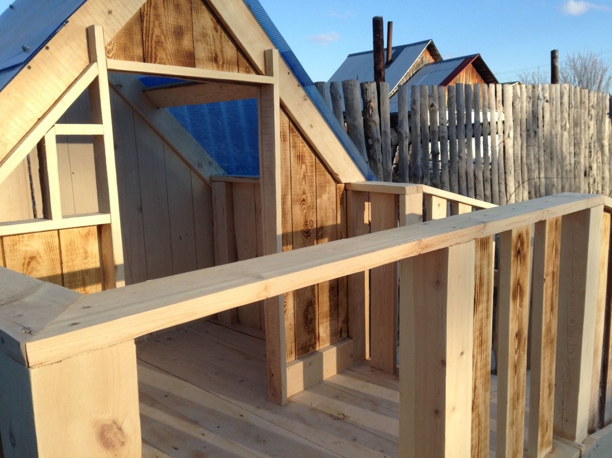 Детский домик на даче своими руками - фото 15