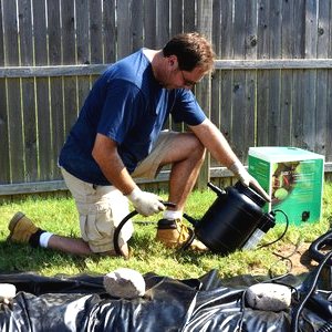 Небольшой водопад с прудом - фото 11