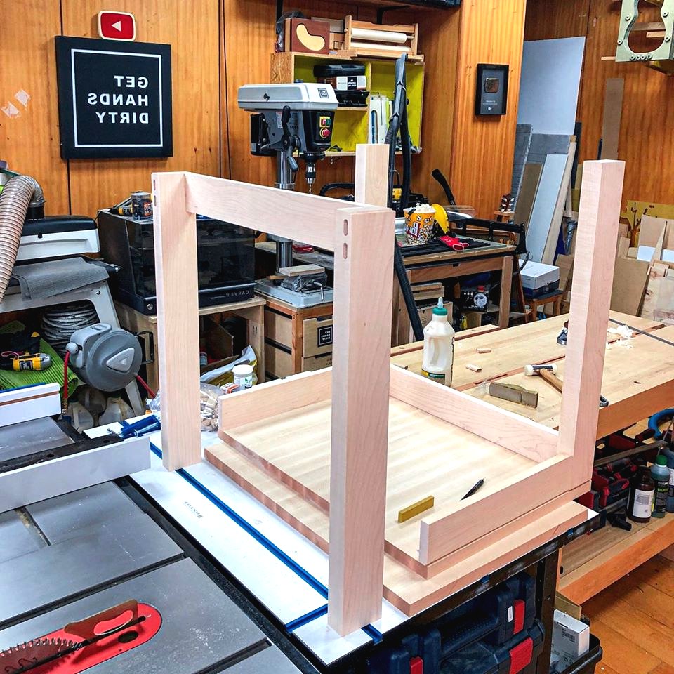 Как сделать раздвижной обеденный стол из твердого клена - фото 11