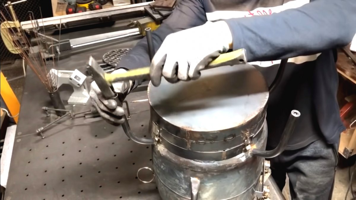 Буржуйка из старого газового баллона - фото 55