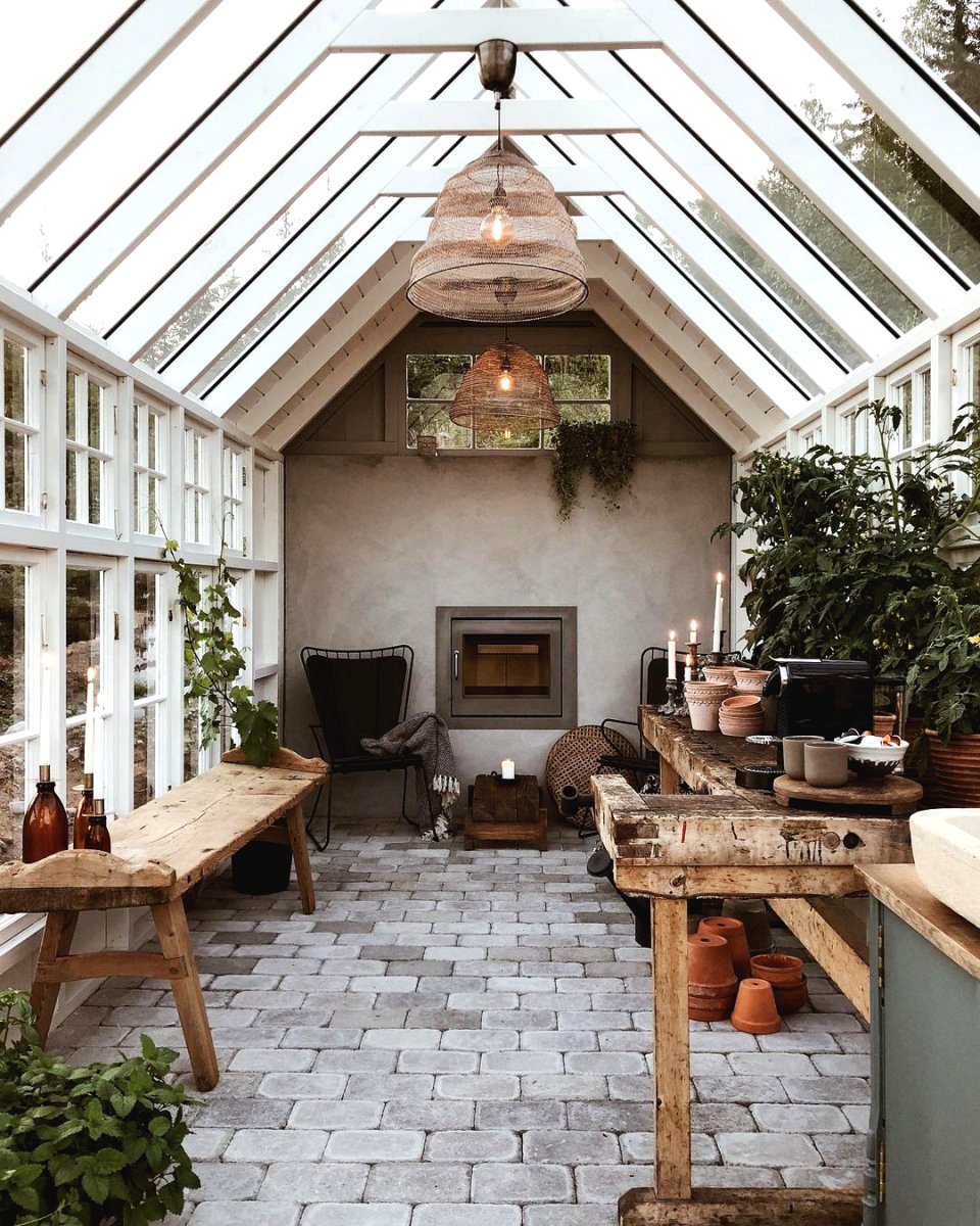Оранжерея с дровяной печью - фото 2