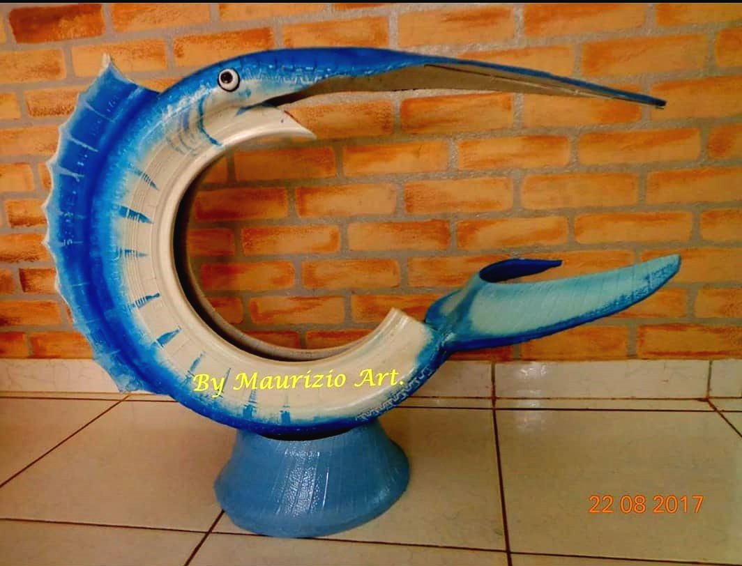 Оригинальные поделки из автопокрышек. - фото 3