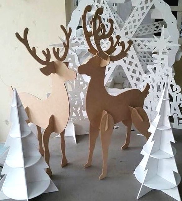 Новогодний олень своими руками - фото 5