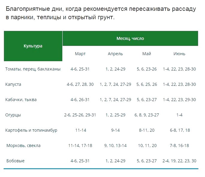 Лунный календарь для выращивания рассады - фото 2