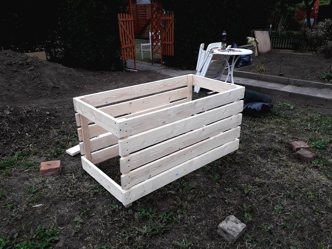 Высокая грядка из дерева - фото 4