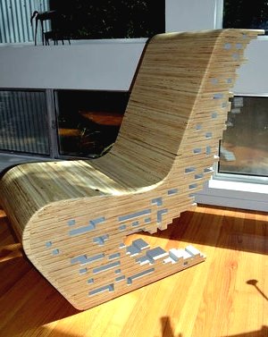 Оригинальный стул из фанеры - фото 13