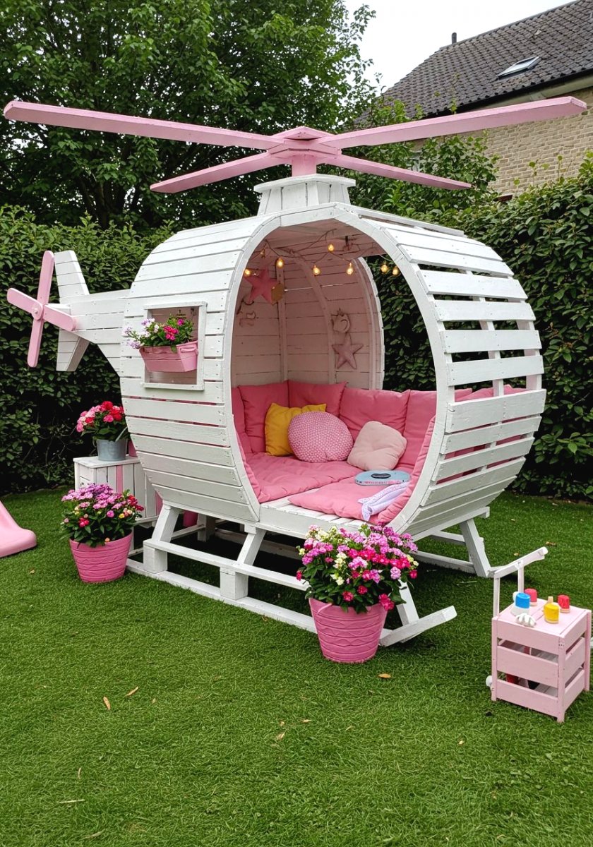 Зона отдыха или что можно сделать из поддонов на своем участке - фото 7