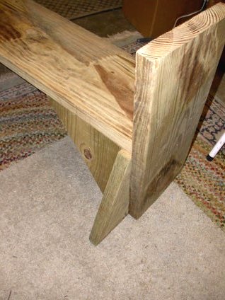 Скамья из соснового дерева - фото 7