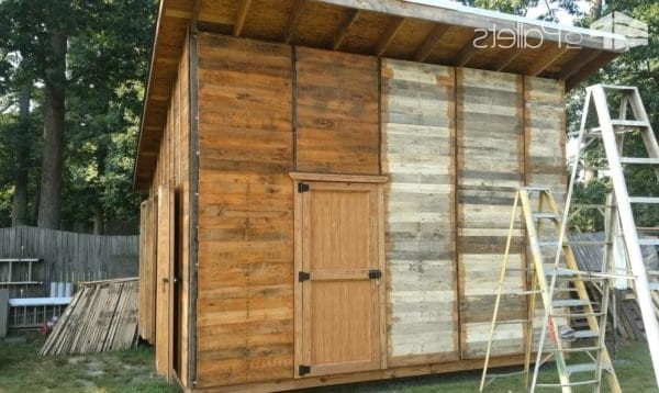 Мастерская построенная из поддонов - фото 8