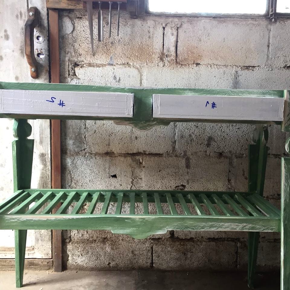 Винтажный стол из поддона - фото 10