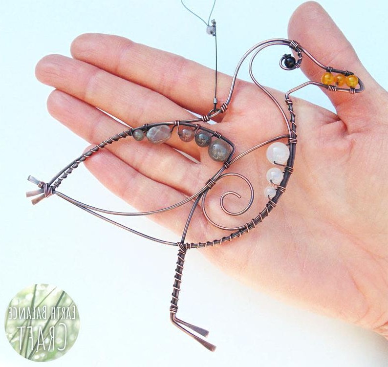 Украшения для сада из проволоки и бусин - фото 5