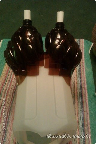 Филин из пластиковых бутылок - фото 8