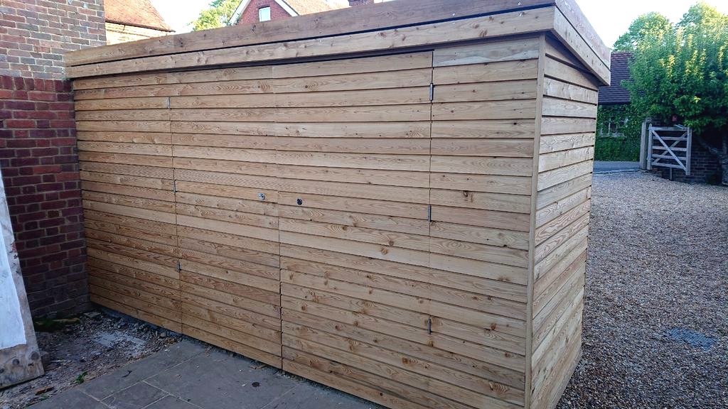 Современный сарай из дерева - фото 27