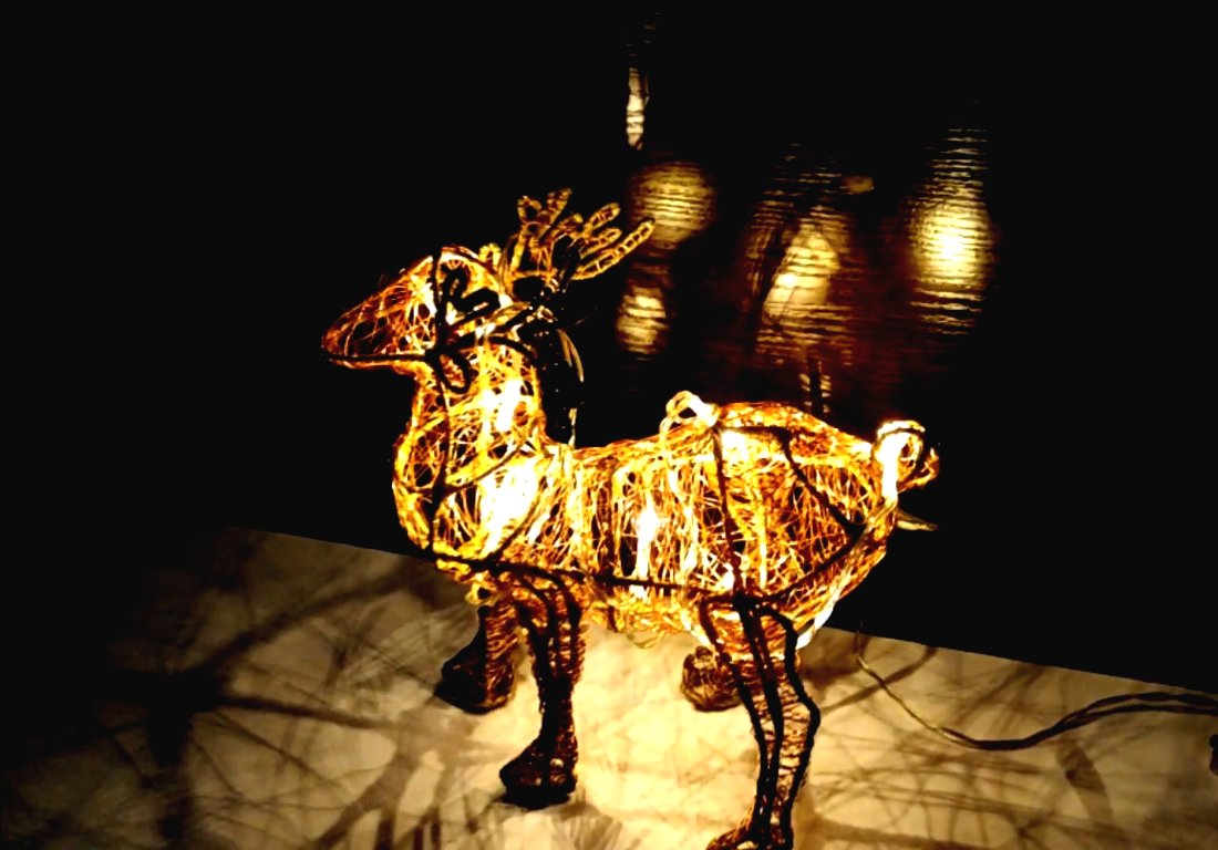 Рождественский олень из проволоки - фото 2