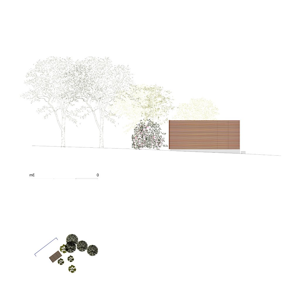 Необычная закрытая беседка с террасой из дерева - фото 13