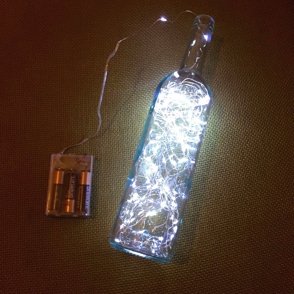 Оригинальный ночник из бутылки - фото 2