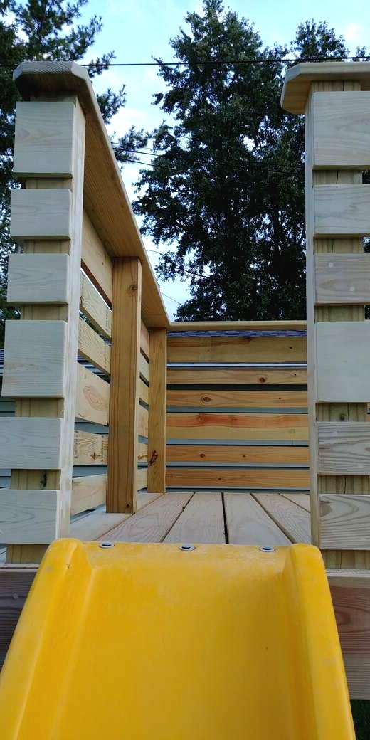 Делаем детскую площадку с горкой на даче - фото 14