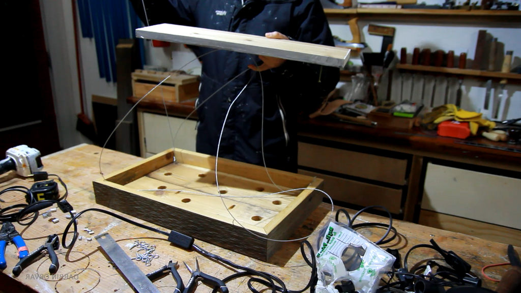 Люстра из дерева - фото 14