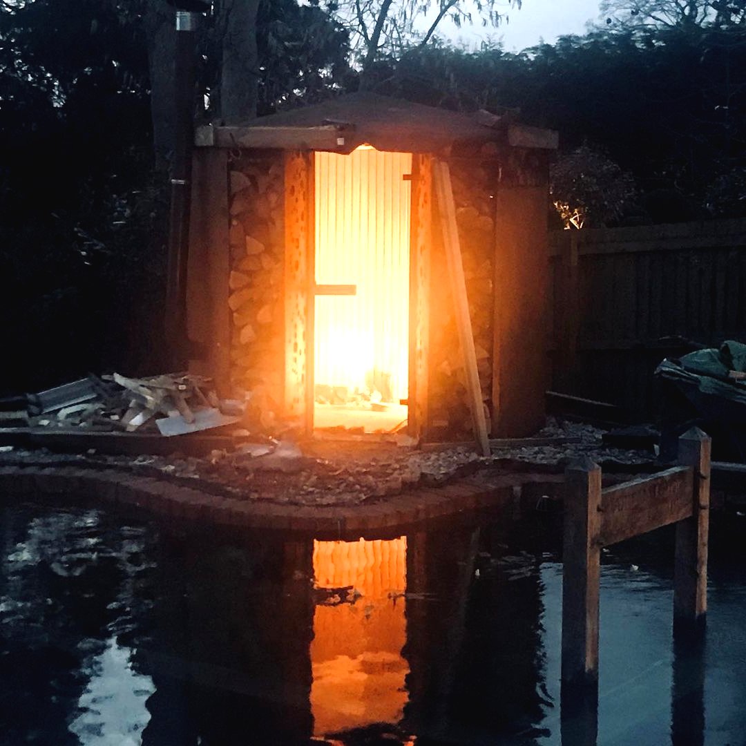 Сауна из старой беседки - фото 13