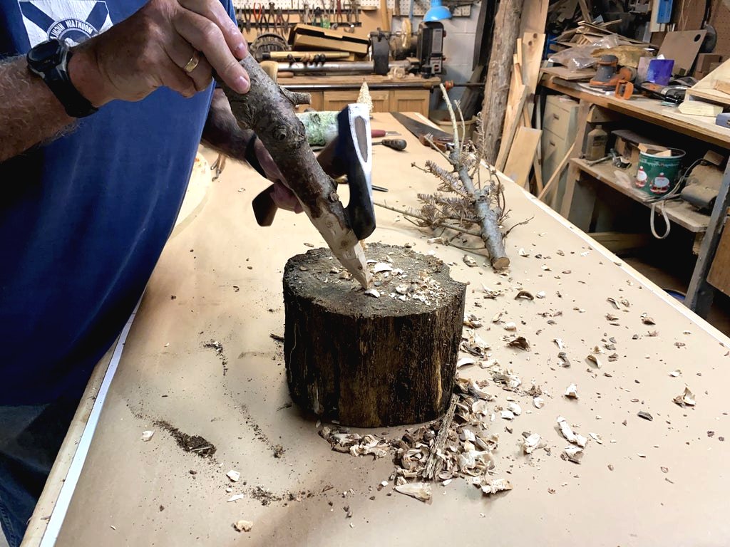 Маленькие настольные елочки своими руками - фото 3