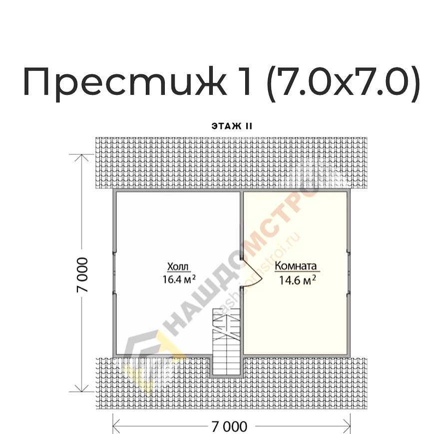 Проект дома 7 на 7 метров - фото 9