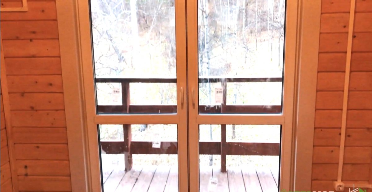 Оригинальная баня из бруса - фото 14