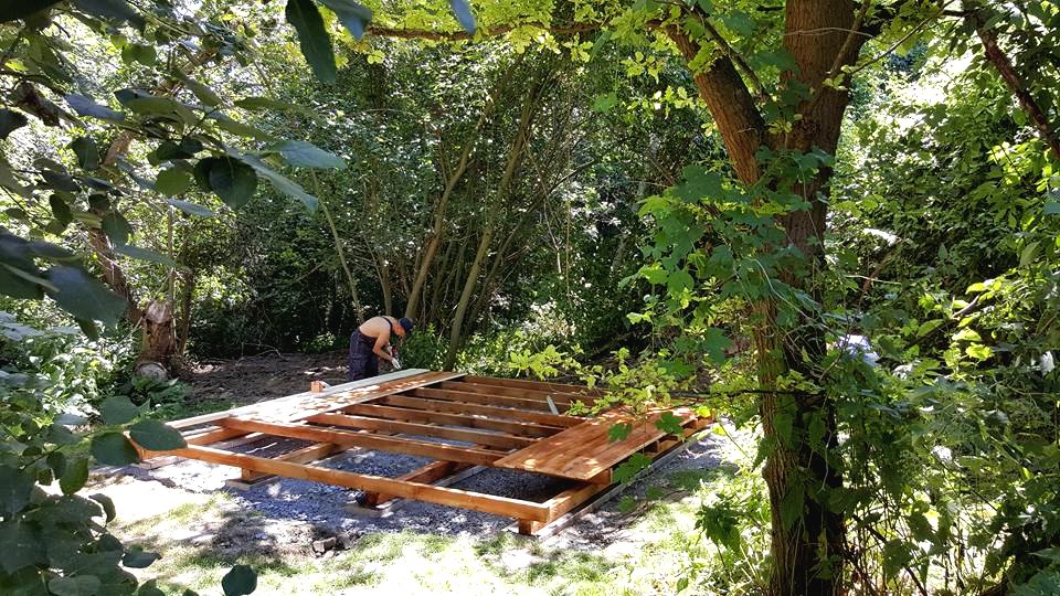 Кедровая сауна с круглой крышей - фото 13