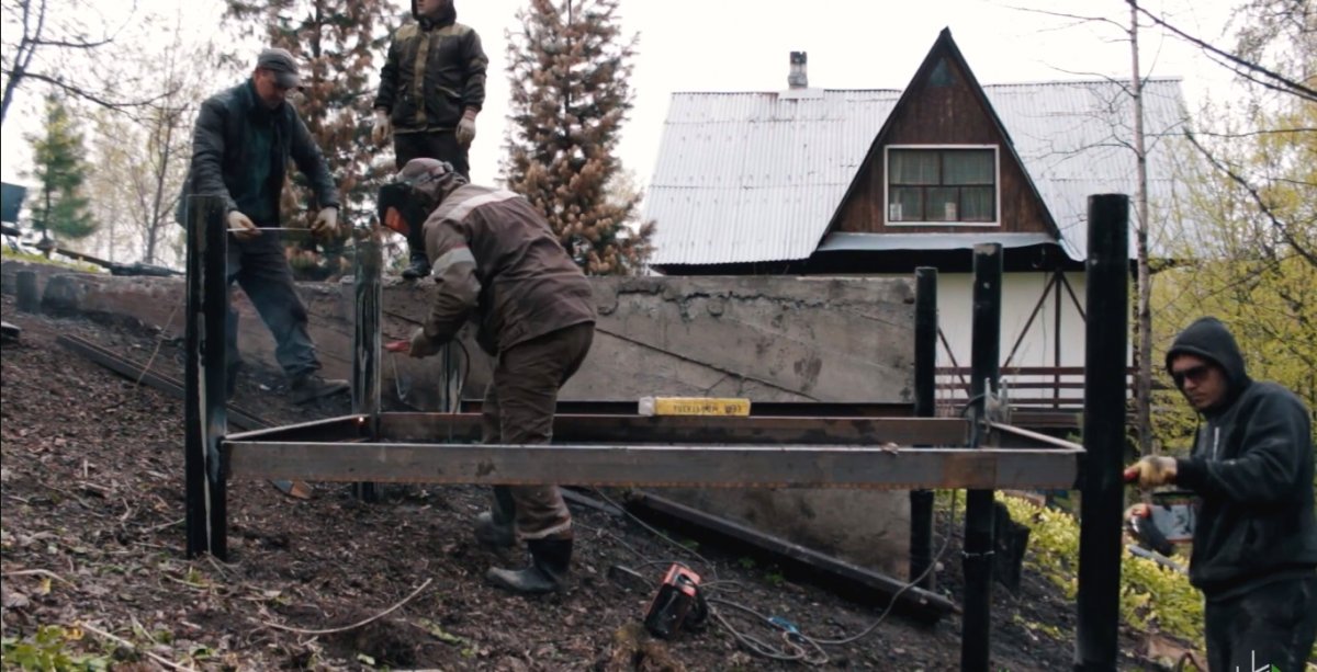 Оригинальная баня из бруса - фото 9