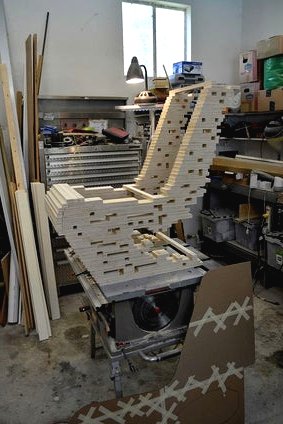 Оригинальный стул из фанеры - фото 8