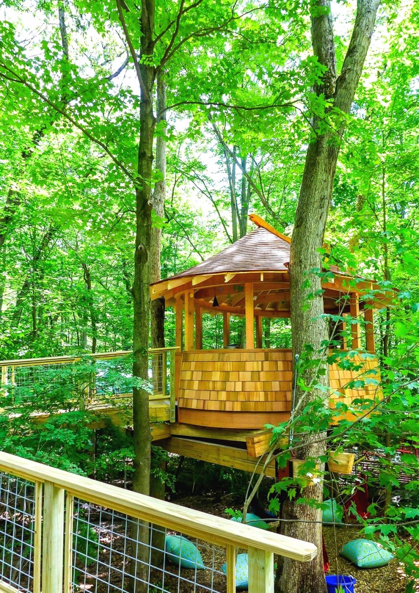Оригинальная беседка на дереве - фото 8
