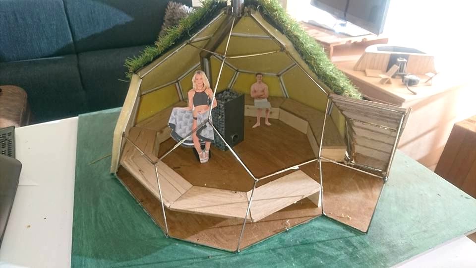 Сауна в форме геодезического купола - фото 9