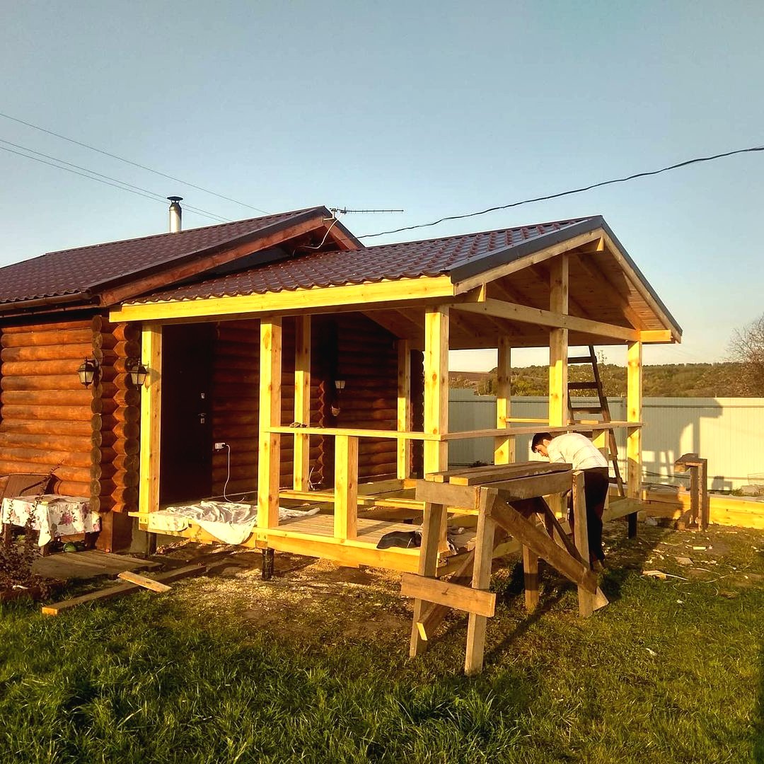 Классная беседка из дерева своими руками - фото 8