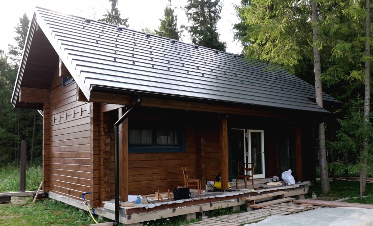 Интересный деревянный дом из бруса - фото 10