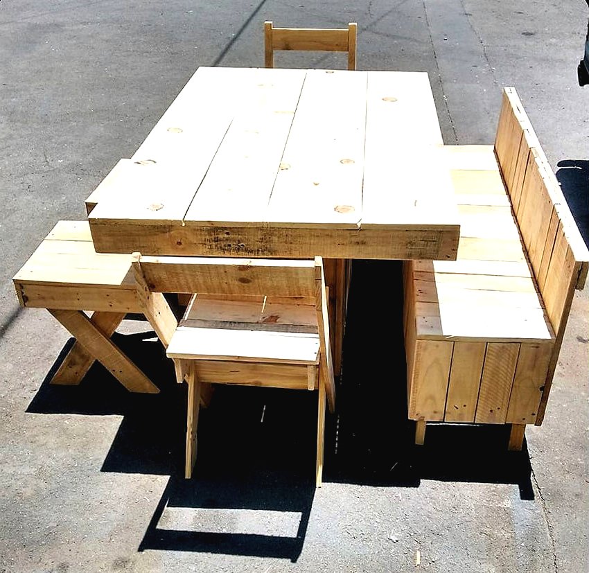 Садовая мебель из поддонов - фото 5
