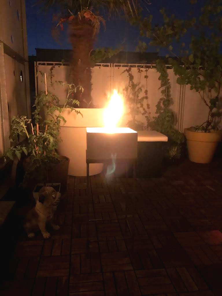 Уличный очаг из бетона - фото 11