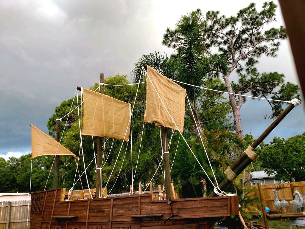 Оригинальный детский игровой домик - Пиратский корабль - фото 13