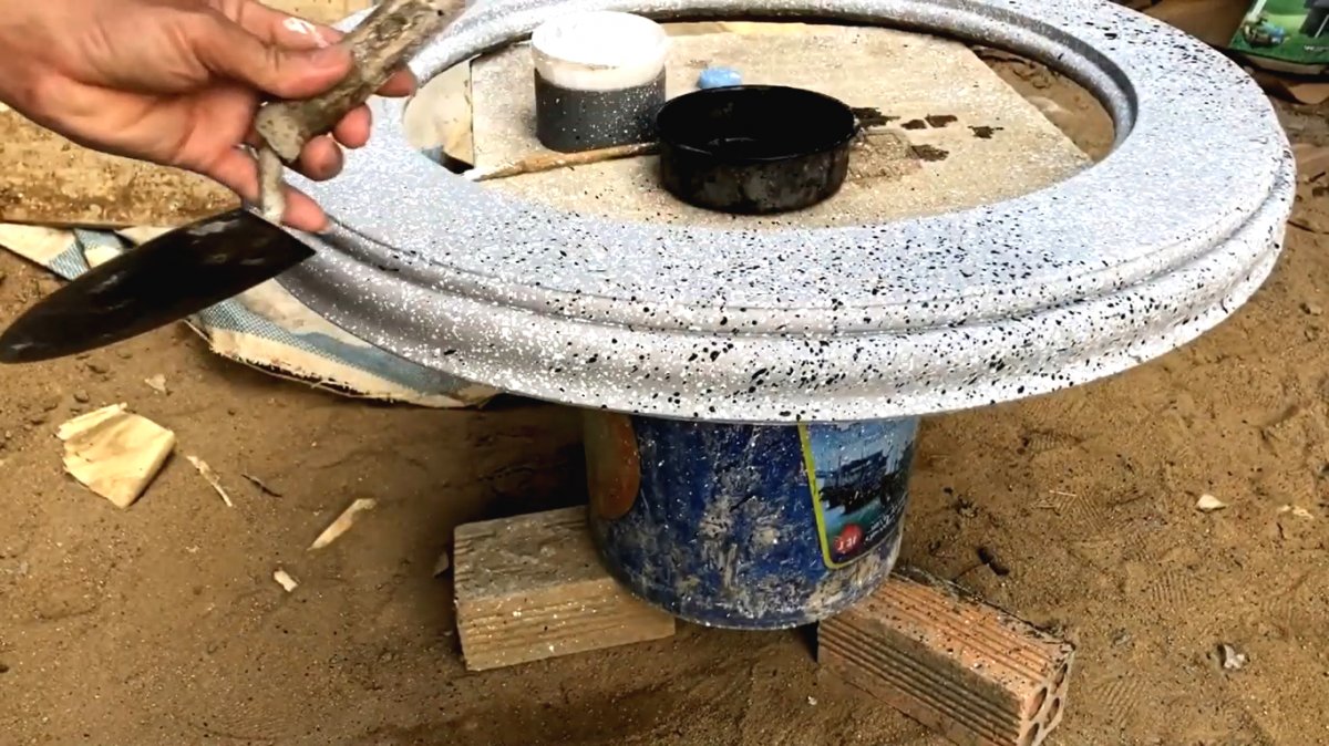 Садовый фонтан с имитацией под гранитный камень - фото 59