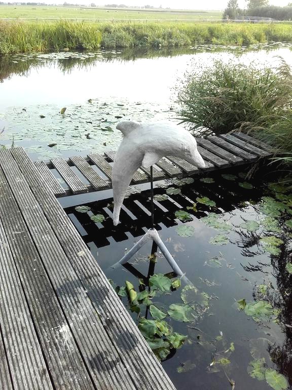 Рыба из бетона для пруда своими руками - фото 27