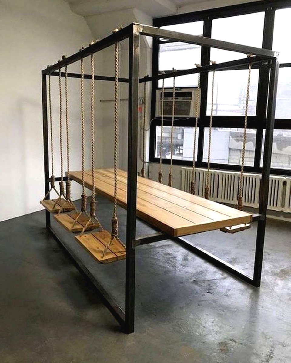 Деревянные качели для дачи - фото 4