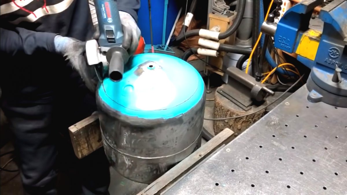 Буржуйка из старого газового баллона - фото 10