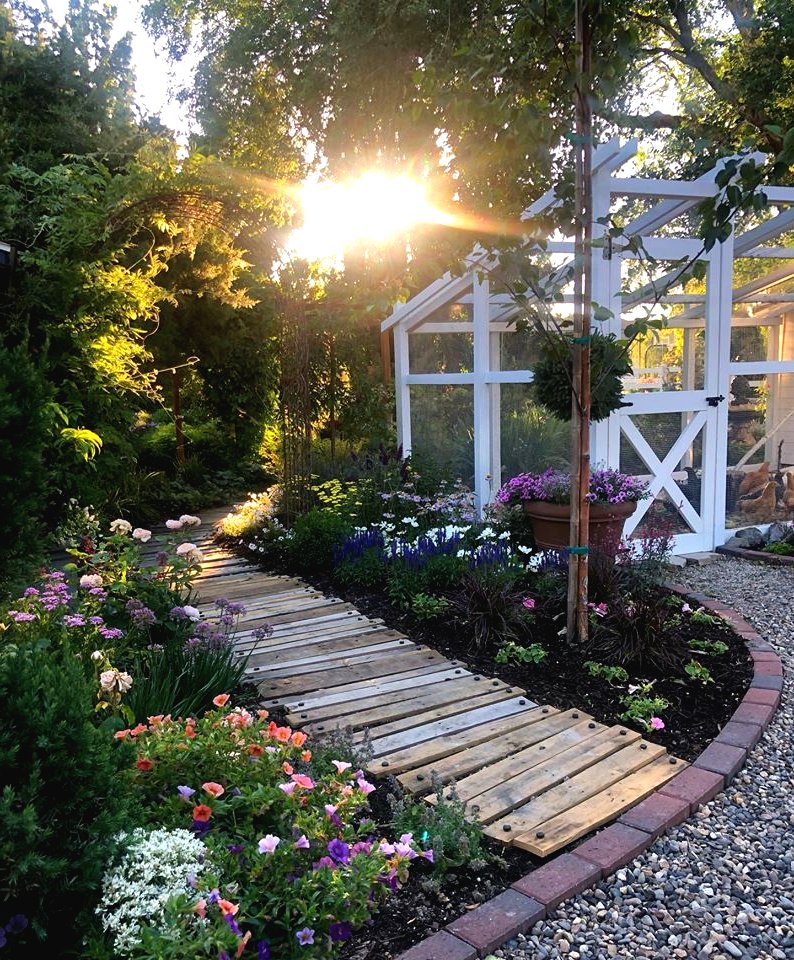 Садовая дорожка из поддона - фото 6