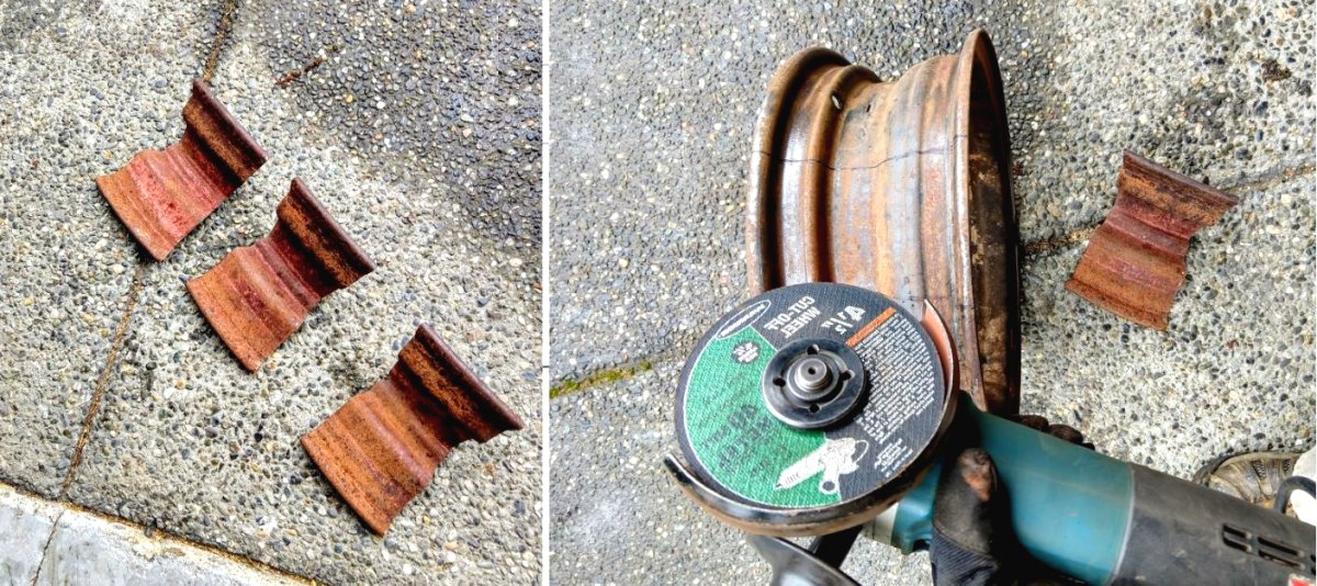 Как из старых автомобильных дисков собрать уличный очаг - фото 15