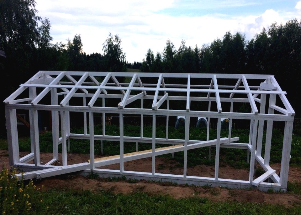 Теплица из деревянного каркаса - фото 6