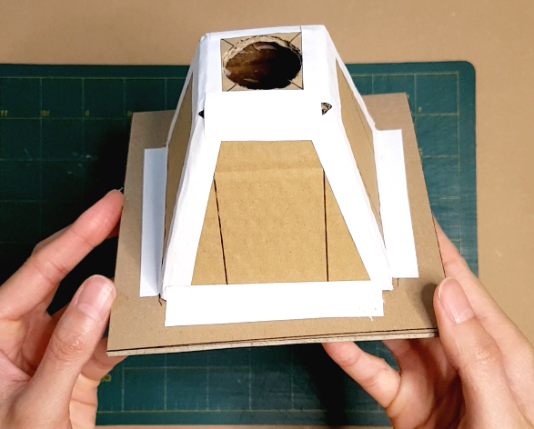 Фонарный столб из картона своими руками - фото 6