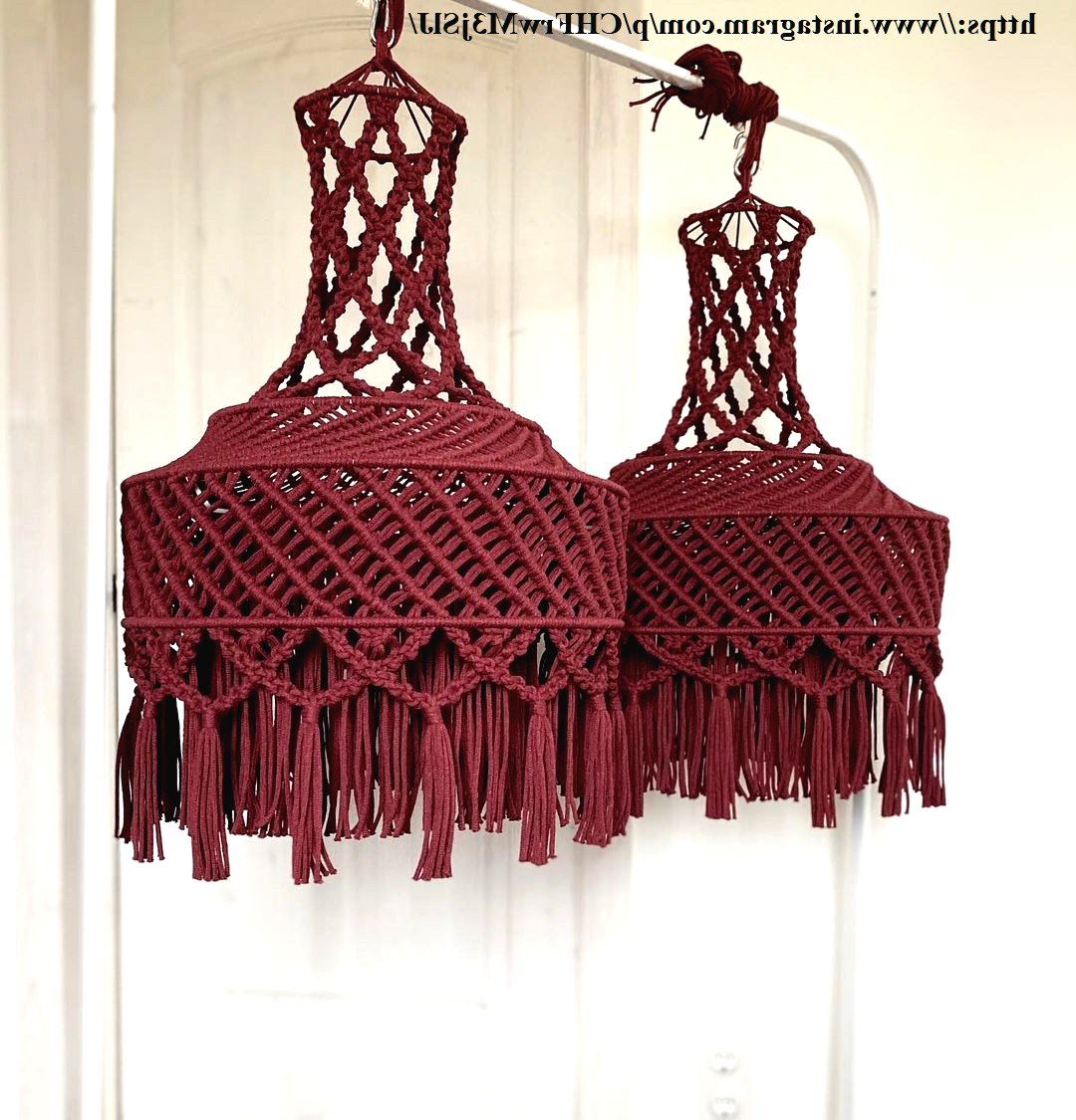 Абажур для лампы по технике макраме своими руками - фото 10