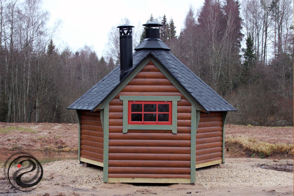 Сауна с печью для барбекю - фото 2