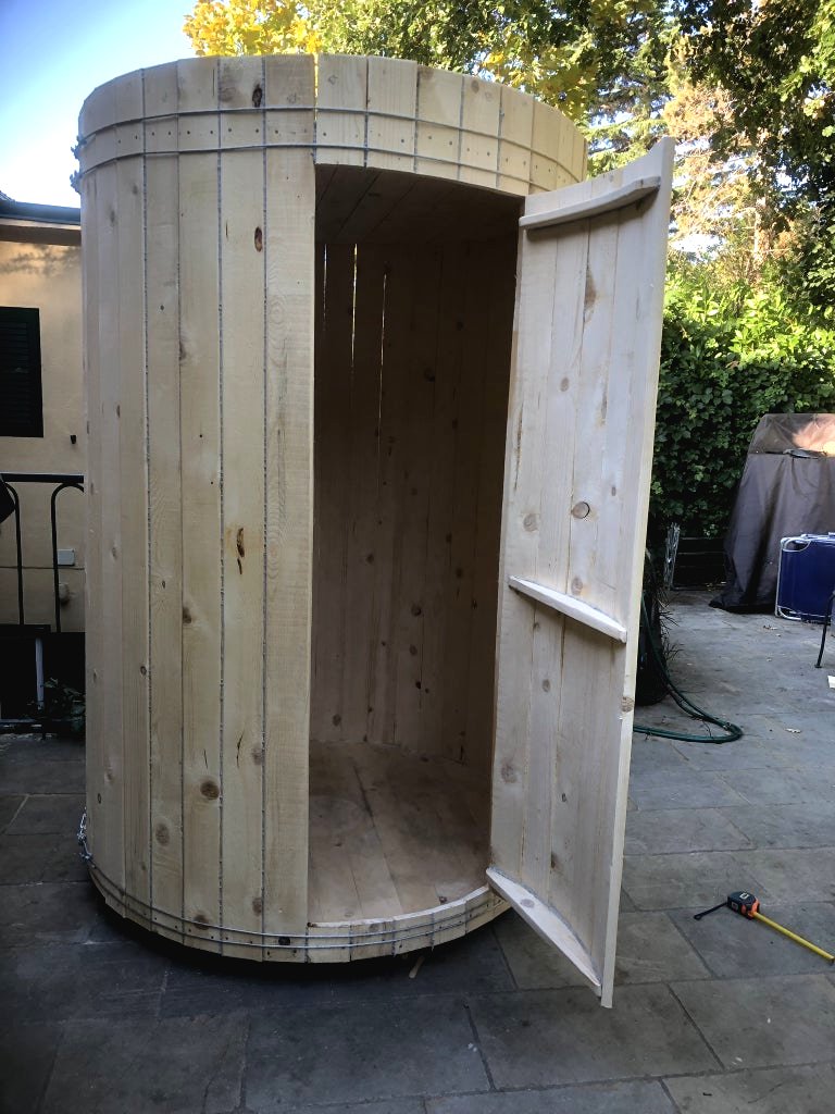 Финская баня – сауна мини бочка своими руками - фото 18