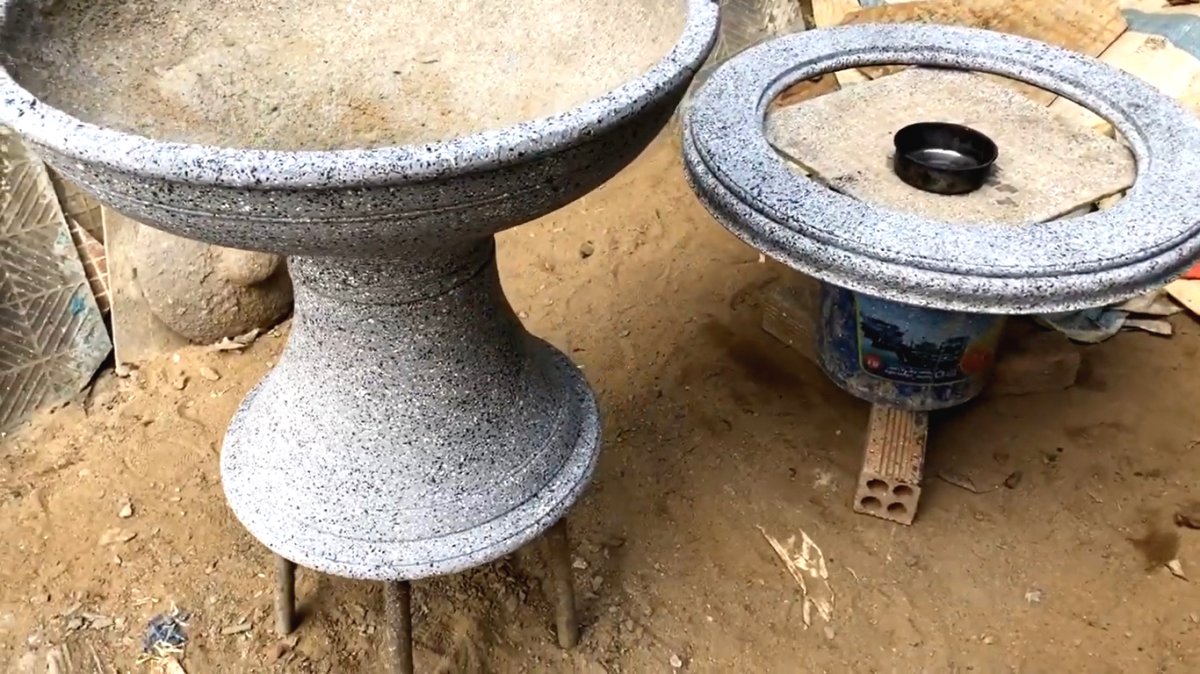 Садовый фонтан с имитацией под гранитный камень - фото 60