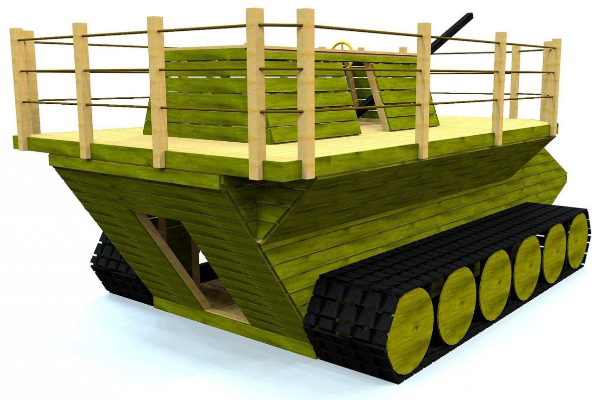 Танк из дерева - фото 2