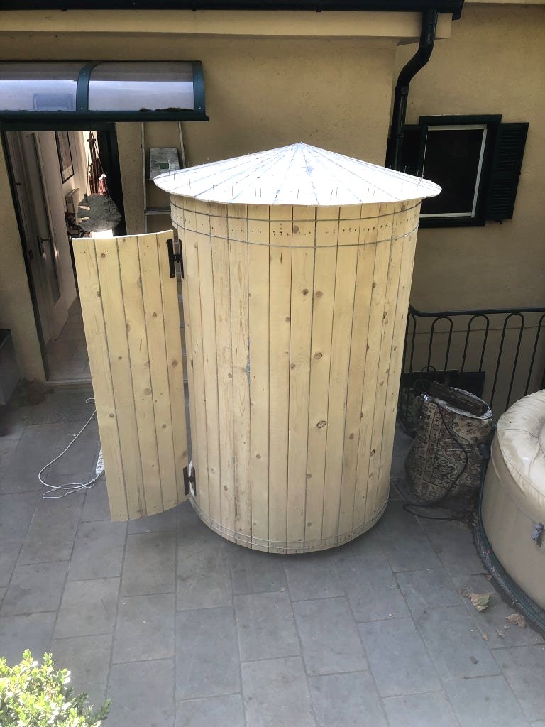 Финская баня – сауна мини бочка своими руками - фото 17